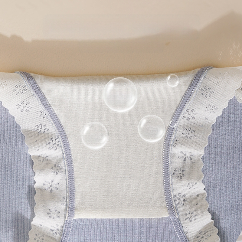 Nėščiųjų apatinių, su vidutinio aukščio juosmeniu, kvėpuojantys ir antibakteriniai, iš viskozės su mulberry šilko įdėklu