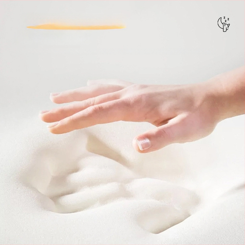 Kūdikių pagalvė iš atminties putų galvos formavimui, ovalios formos užvalkalas, 100% medvilnės užvalkalas, tinkama kūdikiams — saien