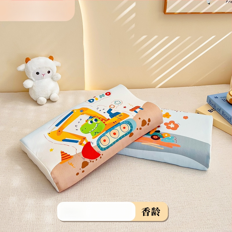 Laste latexpadi ristkülikukujulise vormiga, puhta puuvillase südamikuga ja loodusliku lateksi sisalduse 90% ja rohkem