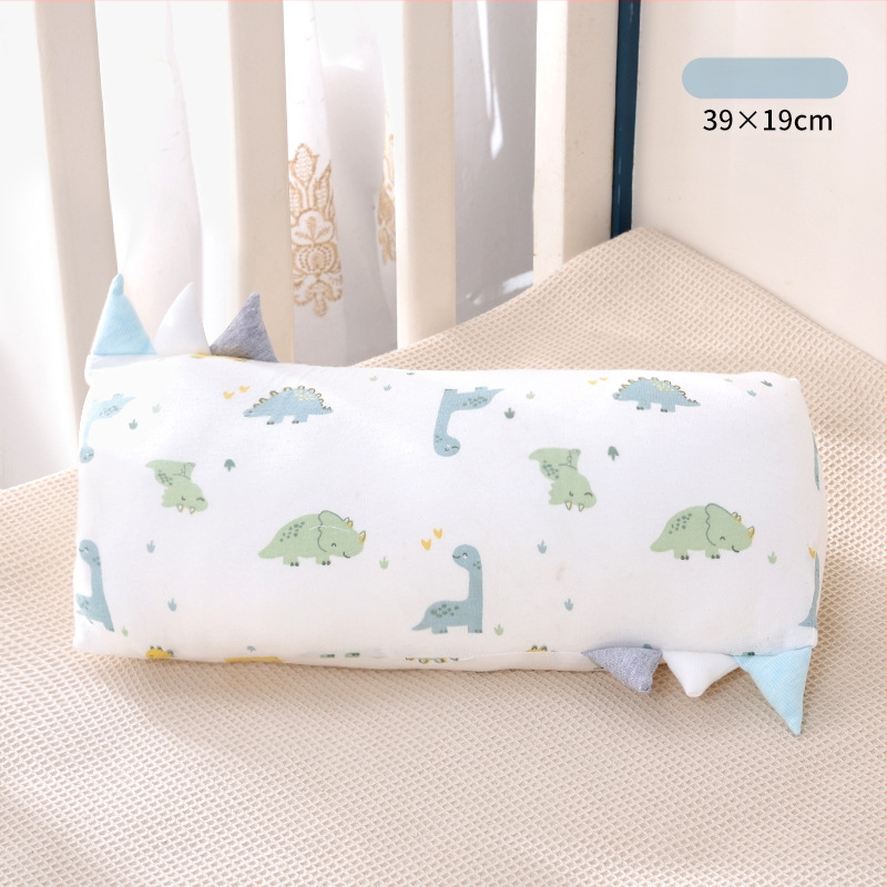 Vaikų pagalvė, stačiakampė, bambuko pluošto ir medvilnės branduolys, žemas profilis 1–5 cm, animacinio stiliaus