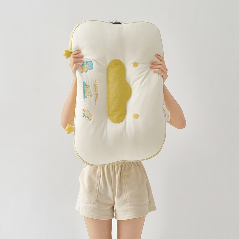 Stačiakampė pagalvė su mulberry šilko kompozito korpusu kaklo slankstelių atramoms, tinkama vaikams ir suaugusiems, vienam asmeniui, modalinis užvalkalas, užpildas poliesterio pluoštas (>95%)