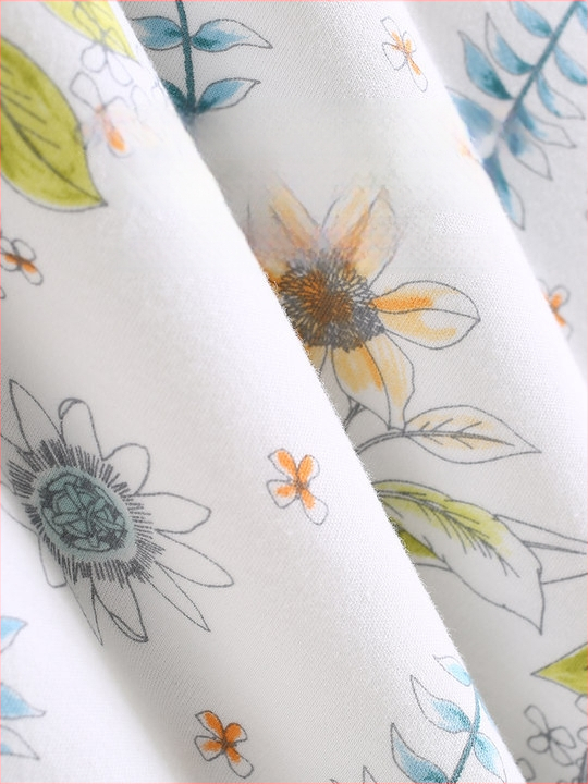 Beebihug-pleed 100% puuvillast, täidis keemiliste kiududega, karikatuurimuster, vastsündinutele, kogu hooajaks