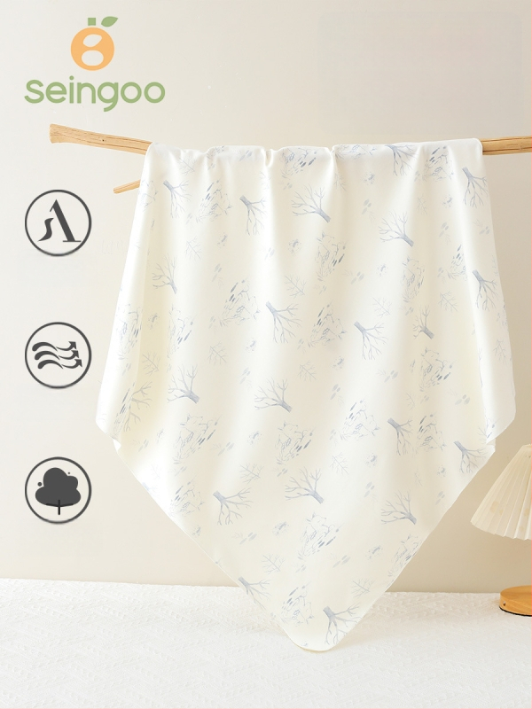 Beebi mähkimiseks mõeldud 100% puuvillane kerimisriie karikatuurmustriga, turvaklass A, sobib kevad-suve-sügisel-talveks