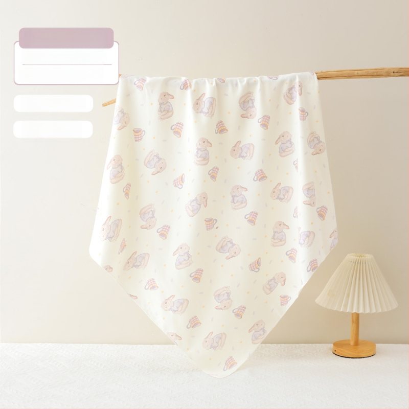 Beebi mähkimiseks mõeldud 100% puuvillane kerimisriie karikatuurmustriga, turvaklass A, sobib kevad-suve-sügisel-talveks