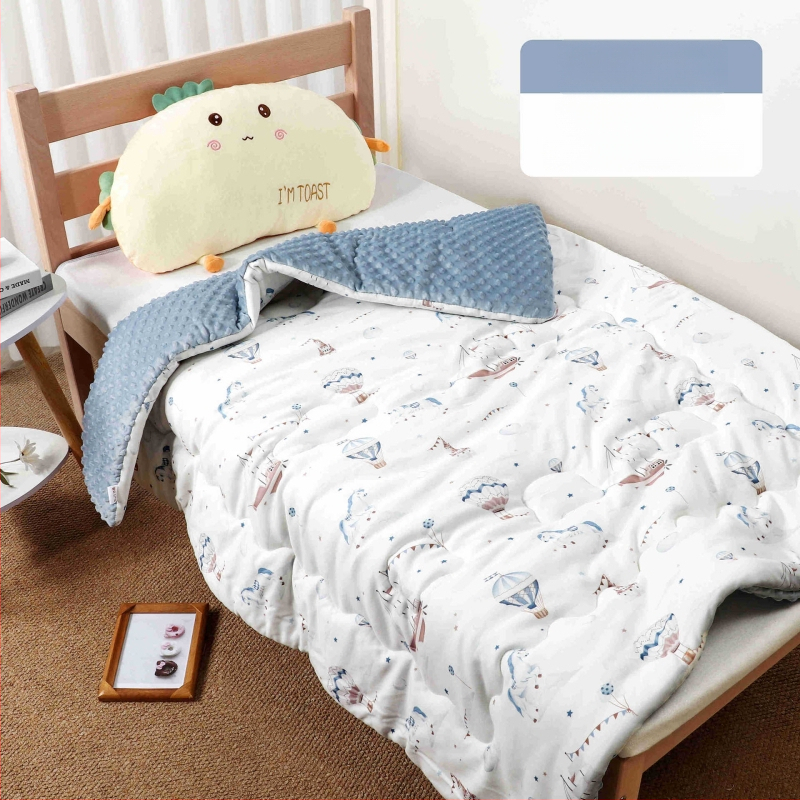 Kūdikių pledas su megztu medvilniniu audiniu ir Poliesterio įdaru, animacinio stiliaus, pavasaris–ruduo, tinkamas iki 6 metų amžiaus, svoris 0,55–1,0 kg