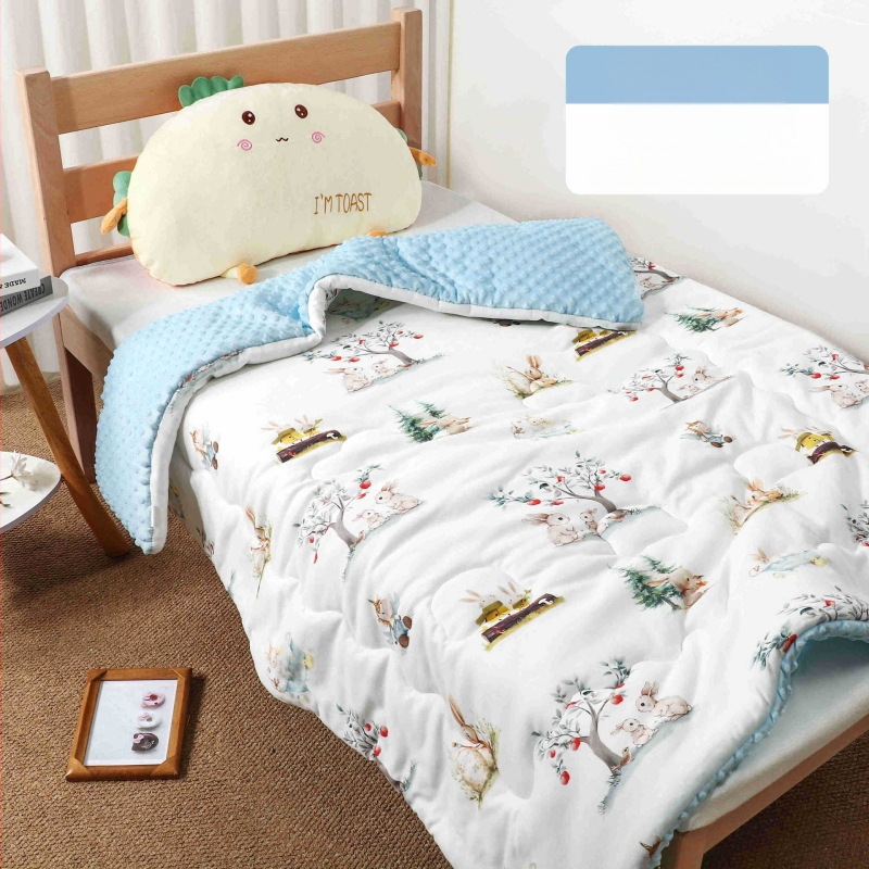 Kūdikių pledas su megztu medvilniniu audiniu ir Poliesterio įdaru, animacinio stiliaus, pavasaris–ruduo, tinkamas iki 6 metų amžiaus, svoris 0,55–1,0 kg