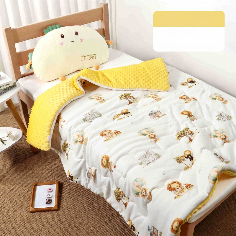 Kūdikių pledas su megztu medvilniniu audiniu ir Poliesterio įdaru, animacinio stiliaus, pavasaris–ruduo, tinkamas iki 6 metų amžiaus, svoris 0,55–1,0 kg