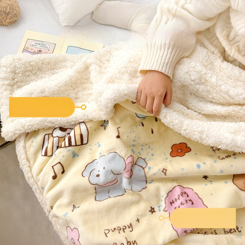 Kūdikio antklodė – mišinio medžiaga, 500–800 g, vaikams nuo 1 iki 6 metų, ruduo ir žiema, animacinio stiliaus, pritaikoma