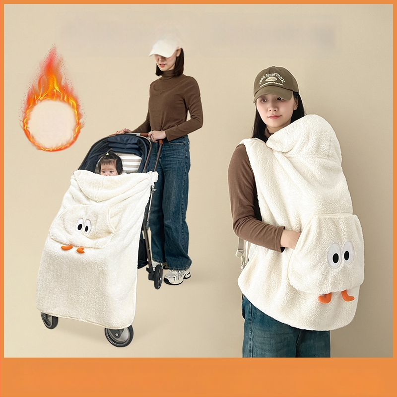 Kūdikio vežimėlio antklodė – poliesteris, rudenis–žiema, naujagimiams, vėją atmušanti, animacinio stiliaus