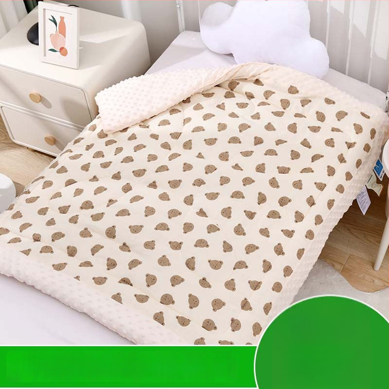 Naujagimių žieminis pledas su sojų pluošto užpildu, gauzės audinys, animacinio stiliaus, tinkamas vaikams iki 6 metų