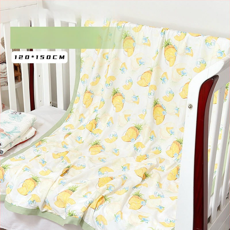 Beebi bambuskiudud swaddle tekk - multikas muster, suveks kasutamiseks, imikutele ja väikelastele