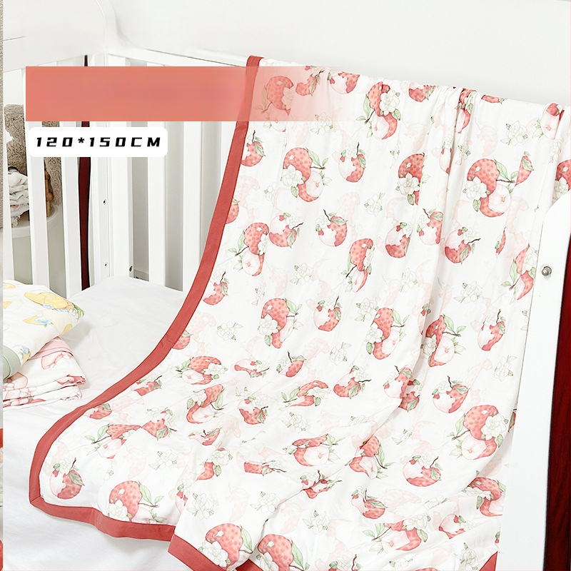 Beebi bambuskiudud swaddle tekk - multikas muster, suveks kasutamiseks, imikutele ja väikelastele