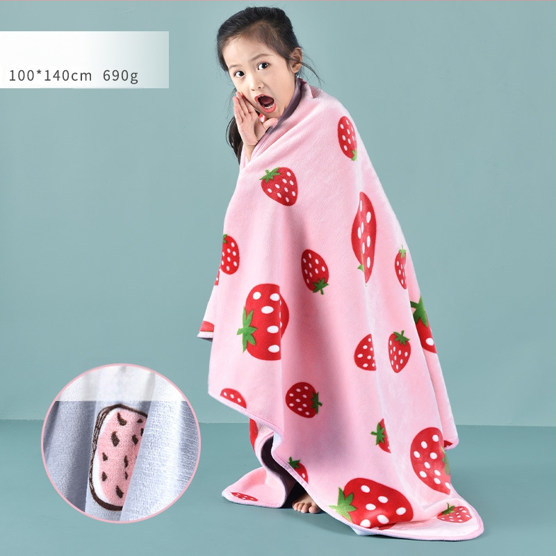 Drizzle flanelinė antklodė vaikams – animacinio stiliaus, 3-6 metų, 500-800 g, visiems metų laikams