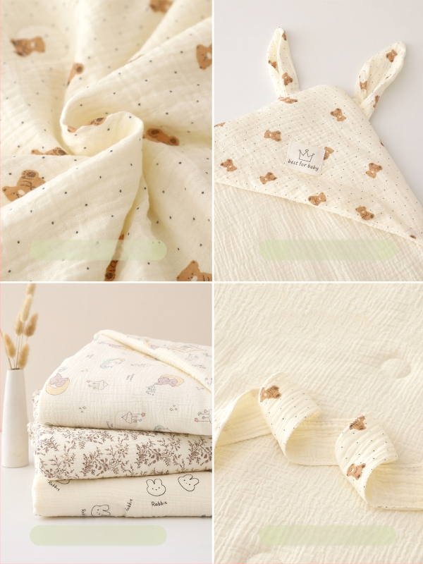 Naujagimio įvyniojimo antklodė - audinys: verpalai, užpildas: šilko-pamukas, raštas: karikatūra, tinka naujagimiams