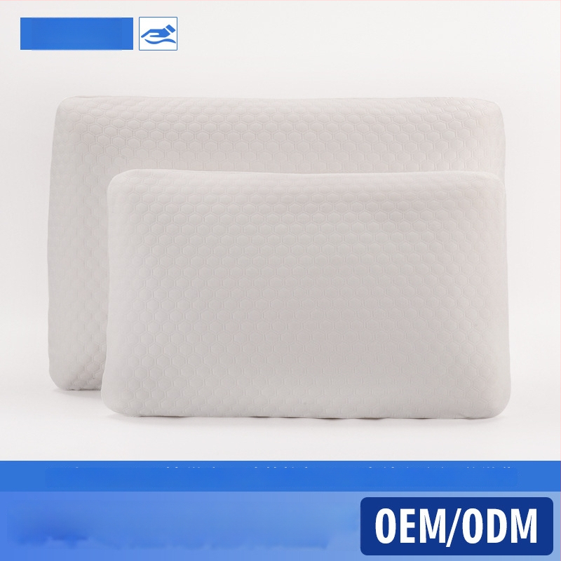 Memorinių putų pagalvė su 100% medvilnės užvalkalu, poliuretano užpildas, stačiakampio formos, rankų darbo