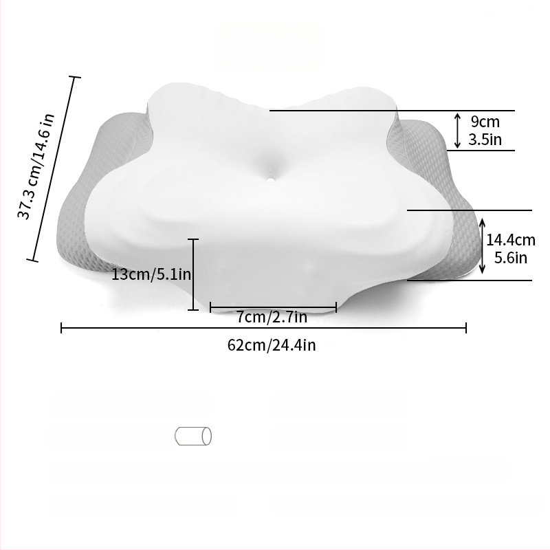 Atminties putų kaklo pagalvė, drugelio formos, ledinio šilko audinys, svoris 0.5–1.0 kg