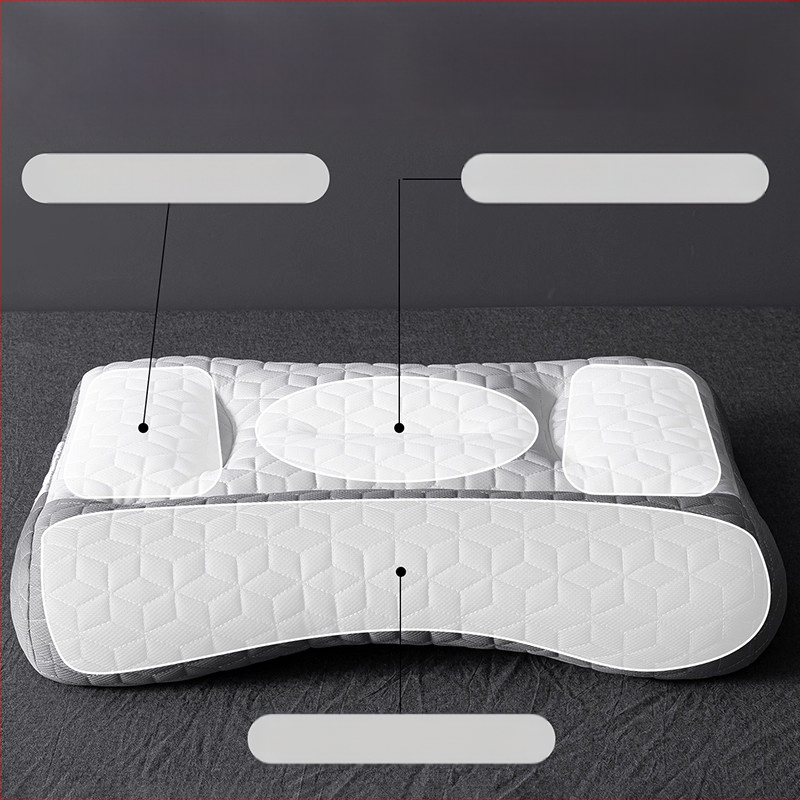 Kaklo atramosi pagalvė kaklo laikymui, plunksnų šilko užpildas ir pluošto užvalkalas – stačiakampė, suaugusiems