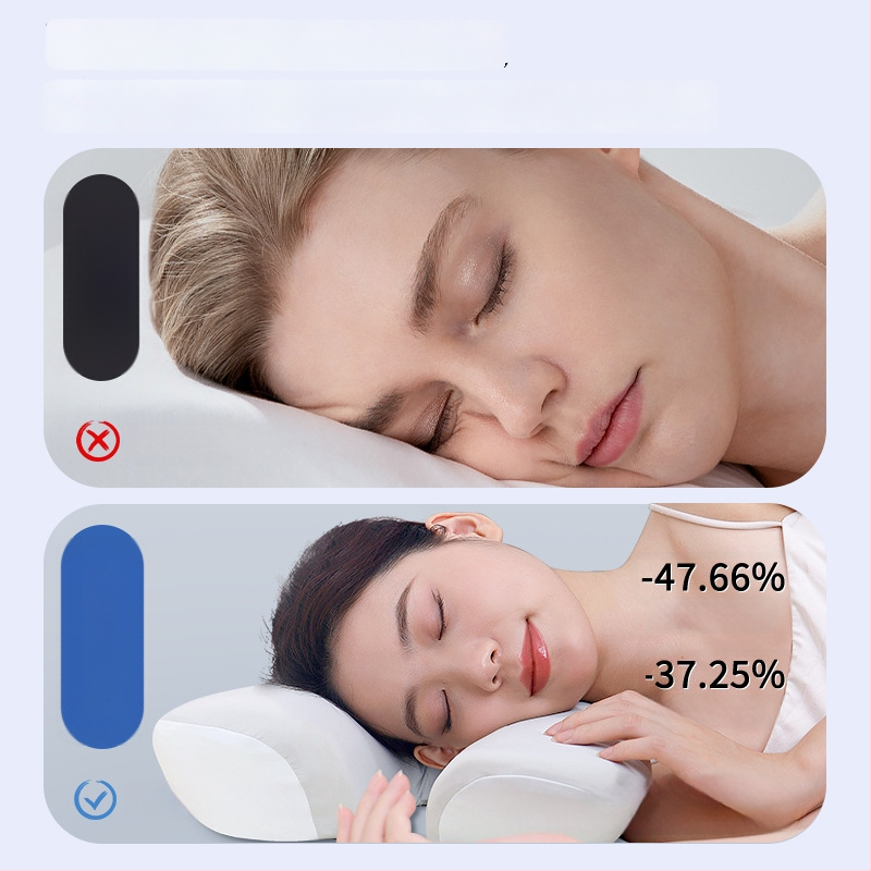 Atminties putų pagalvė su drugelio forma, Modal audinys, kaklo slankstelių apsauga, skirta šoniniam miegui, svoris 0,5–1 kg