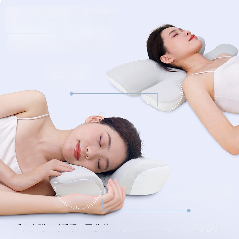 Atminties putų pagalvė su drugelio forma, Modal audinys, kaklo slankstelių apsauga, skirta šoniniam miegui, svoris 0,5–1 kg