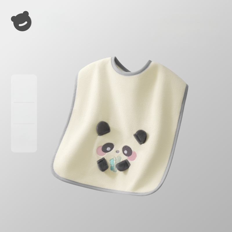 Laste näopuhastamiseks ja hammaste harjamiseks veekindla bibiga pesulapp, polüestri kiud, sobib 0–6-aastastele, kogu aasta kasutamiseks