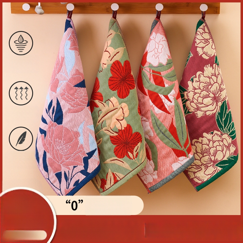 100% medvilnės gaze veido rankšluostis, 32-count, be plaukelių, su pakabinamu kilpeliu, 50 g, sugeriamumas 0–5 s, vaikams