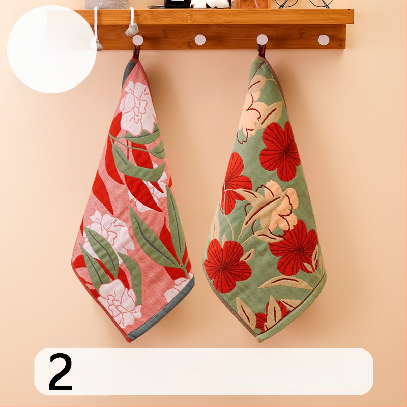 100% medvilnės gaze veido rankšluostis, 32-count, be plaukelių, su pakabinamu kilpeliu, 50 g, sugeriamumas 0–5 s, vaikams