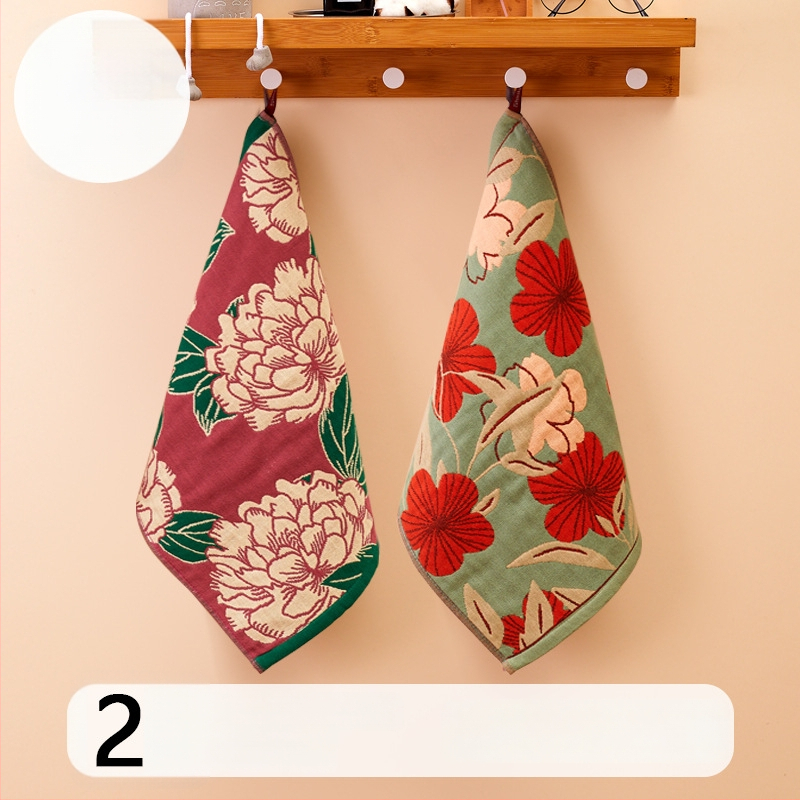 100% medvilnės gaze veido rankšluostis, 32-count, be plaukelių, su pakabinamu kilpeliu, 50 g, sugeriamumas 0–5 s, vaikams