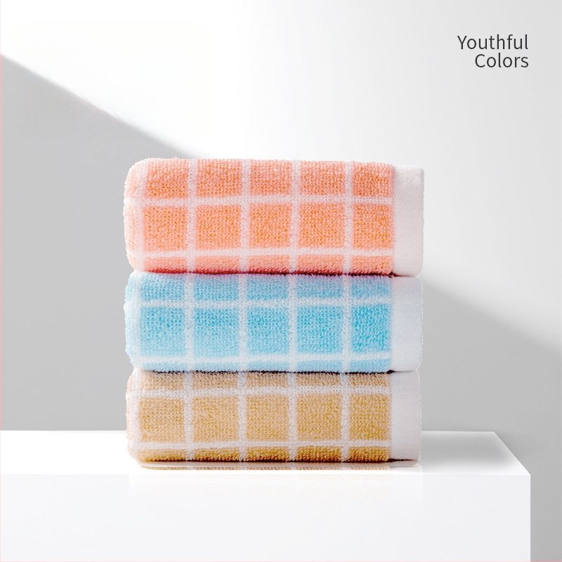 Vaikų dryžuotas rankšluostis, 100% medvilnė, 32s siūlai, 50–80 g, rankšluostis veidui