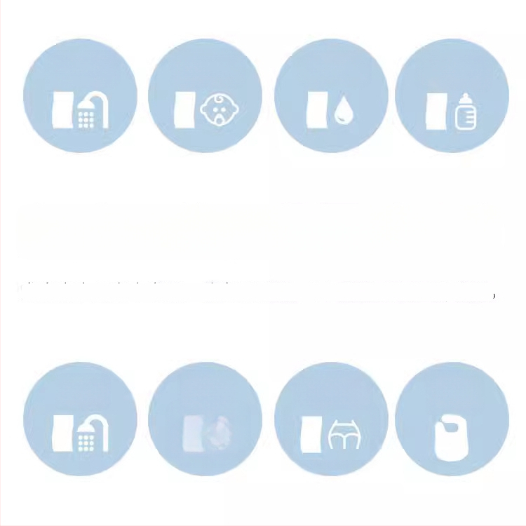 Kūdikių trikampis kaklui iš 100% medvilnės, šešių sluoksnių bubble gauze audinys, tinka naujagimiams, su piešiniais ir gėlėmis, sugest drėgmę, kvėpuojantis