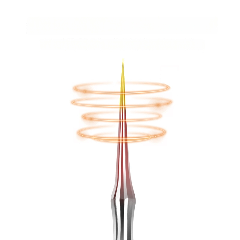 Spuogų adatos ir inkštirų šalinimo rinkinys, itin aštri No. 5 galvutė, nerūdijantis plienas