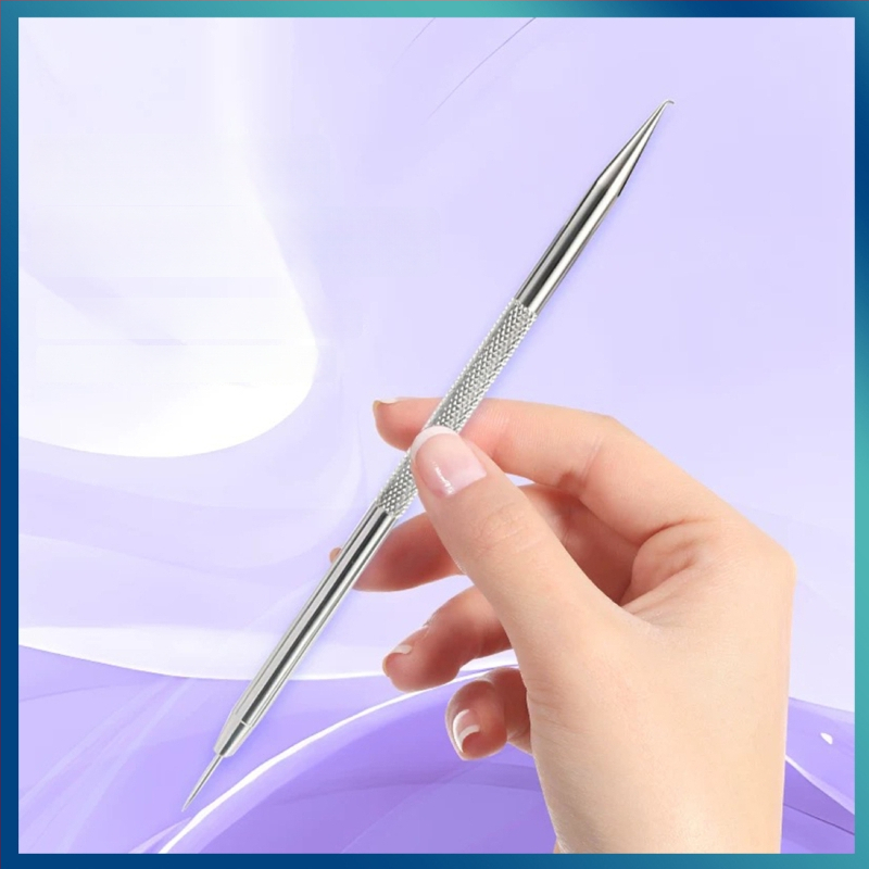 Išlenkta aknės adata – nerūdijančio plieno, ištraukimo įrankis juodoms dėmėms