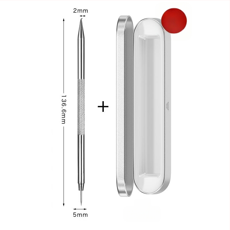 Išlenkta aknės adata – nerūdijančio plieno, ištraukimo įrankis juodoms dėmėms