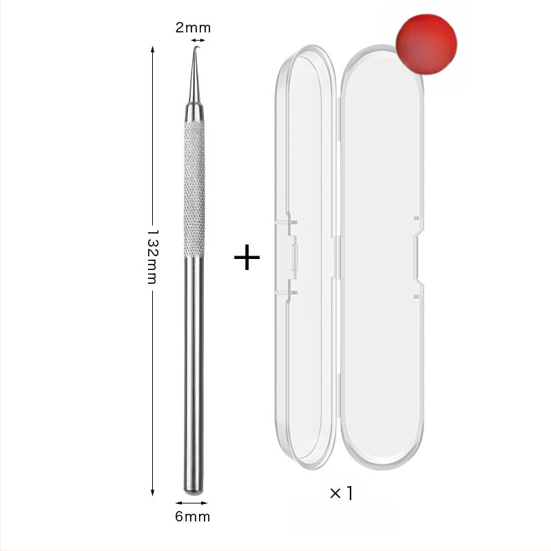 Išlenkta aknės adata – nerūdijančio plieno, ištraukimo įrankis juodoms dėmėms