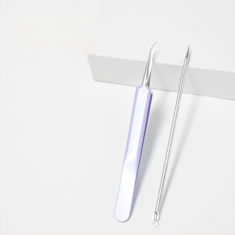 Etude 2 dalių aknės adatų rinkinys, nerūdijantis plienas, veido valymo įrankis