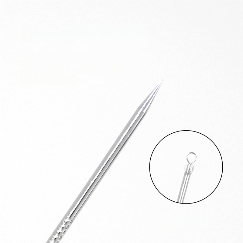 Etude 2 dalių aknės adatų rinkinys, nerūdijantis plienas, veido valymo įrankis