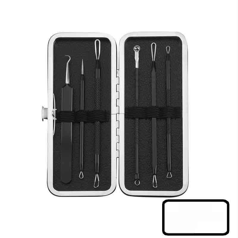 6 dalių nerūdijančio plieno spuogų adatų rinkinys juodų spuogų šalinimui