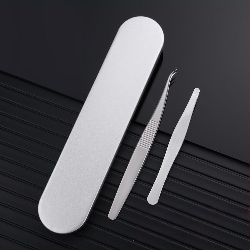 Nerūdijančio plieno pincetės aknei ir juodoms dėmėms – prekės ženklas Medium Tweezers, neimportuotas, kasdieninei naudai