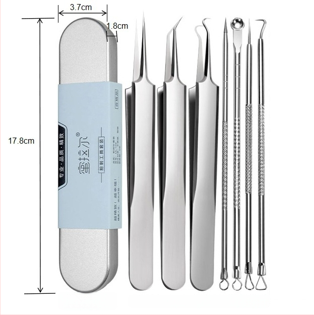 Mirar nerūdijančio plieno spuogų įrankių rinkinys namų naudojimui, 5 metų tarnavimo laikas