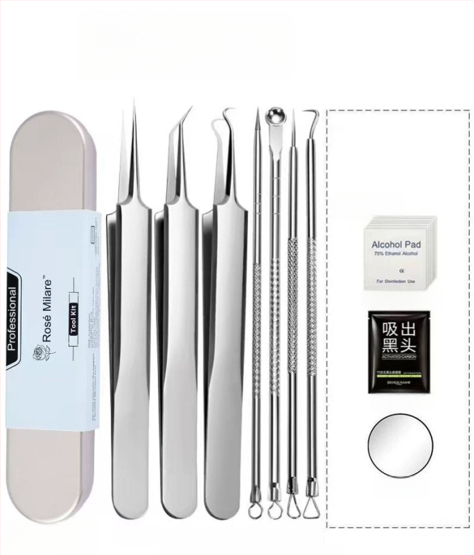 Mirar nerūdijančio plieno spuogų įrankių rinkinys namų naudojimui, 5 metų tarnavimo laikas