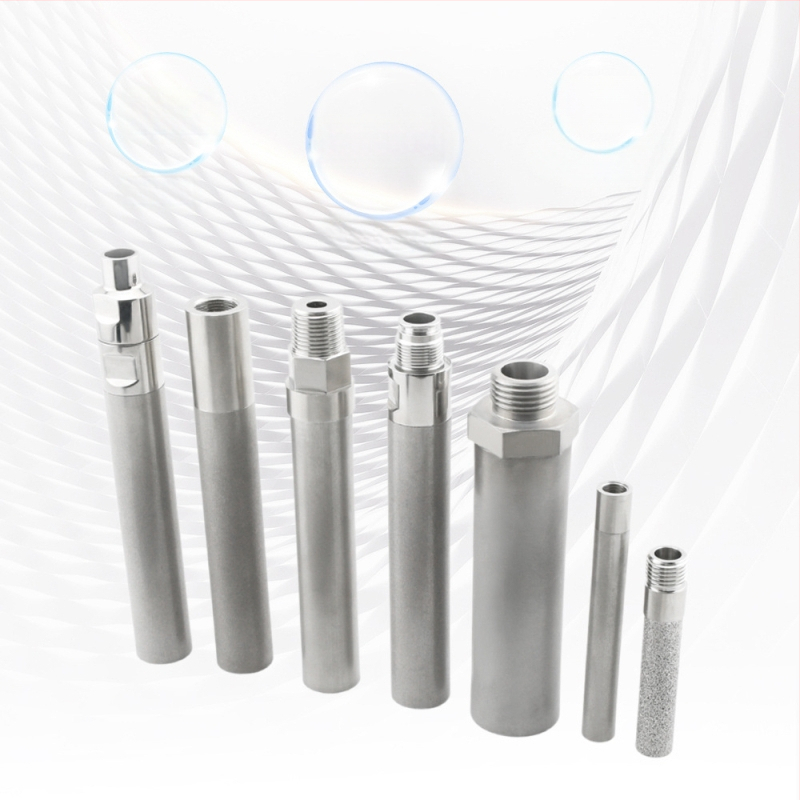 316L roostevabast terasest keermestatud filtrielement, pulverkandis-sinteriseeritud filter, kõrge temperatuur, mikronitaseme täpsus, 98% adsorptsioon, poorsus 35–45%