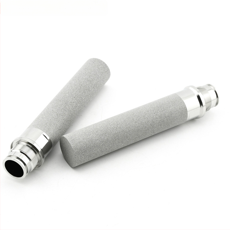 316L roostevabast terasest keermestatud filtrielement, pulverkandis-sinteriseeritud filter, kõrge temperatuur, mikronitaseme täpsus, 98% adsorptsioon, poorsus 35–45%