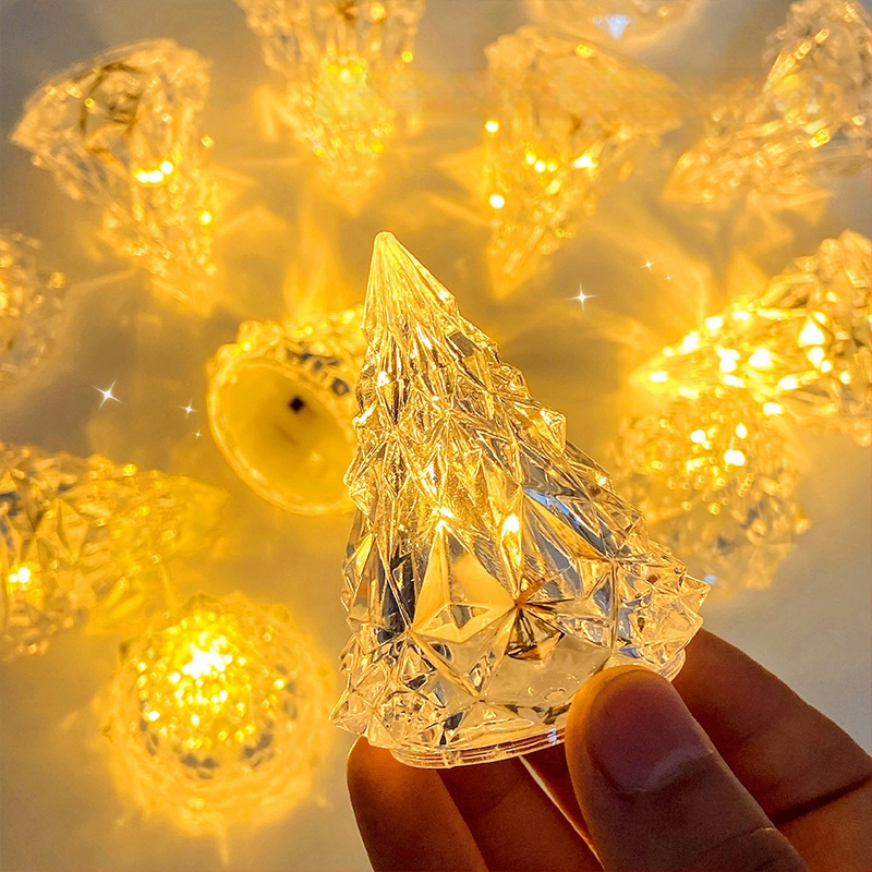 Mu Qixi kaasaskantav LED jõulude öövalgusti dekoratsioon, plastikust, moodsalt minimalistliku stiiliga