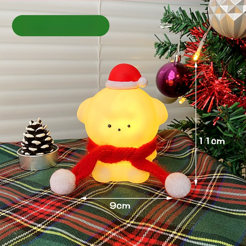 Mu Qixi kaasaskantav LED jõulude öövalgusti dekoratsioon, plastikust, moodsalt minimalistliku stiiliga