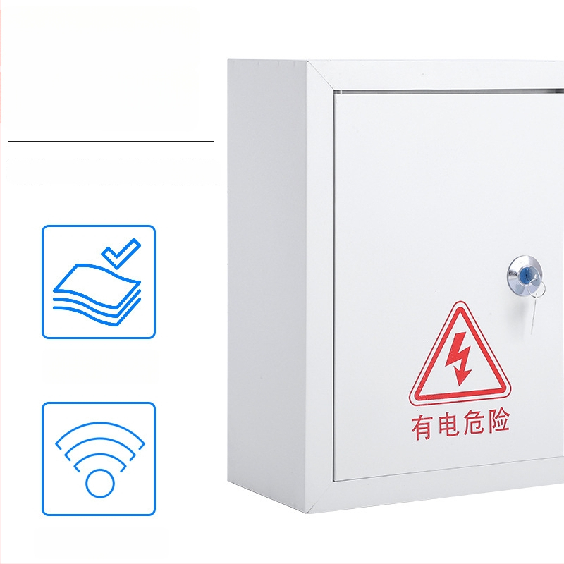 Elektrinės paskirstymo spintelė su 10 grandinių, 10 jungiklių, sieninis montavimas, plienos korpusas, 100 A nominali srovė