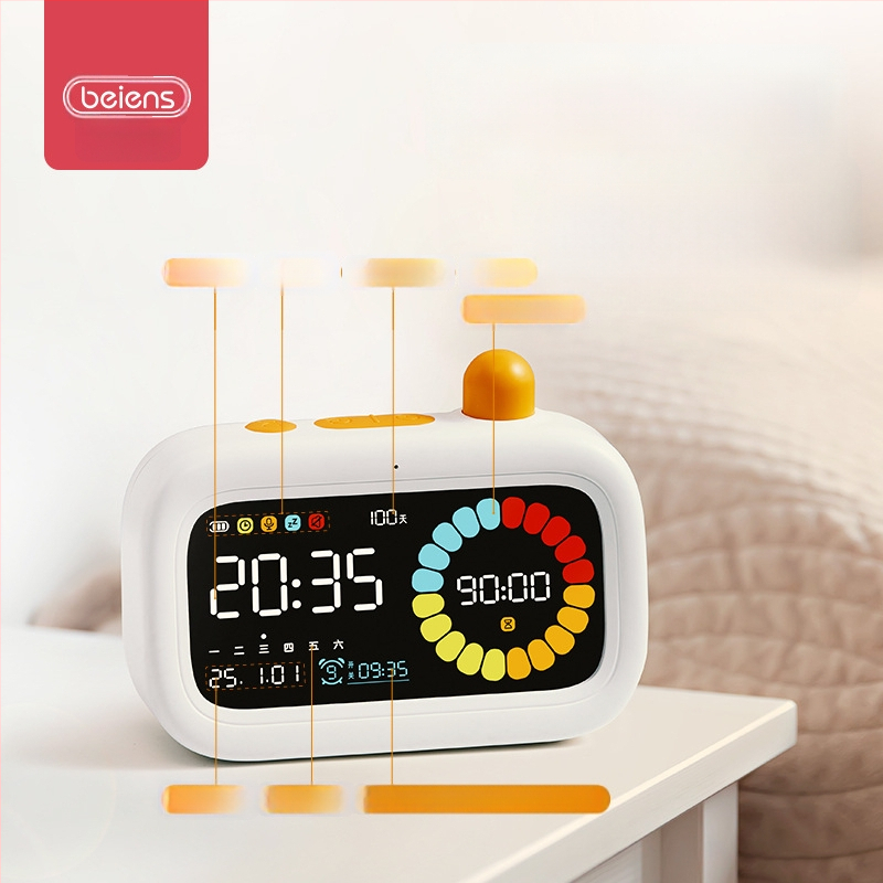 Benish Vizualus laikmatis vaikams, mokymosi laikui valdyti, 4–6 metų, plastmasinis korpusas, lavina regą, jutimus ir klausą