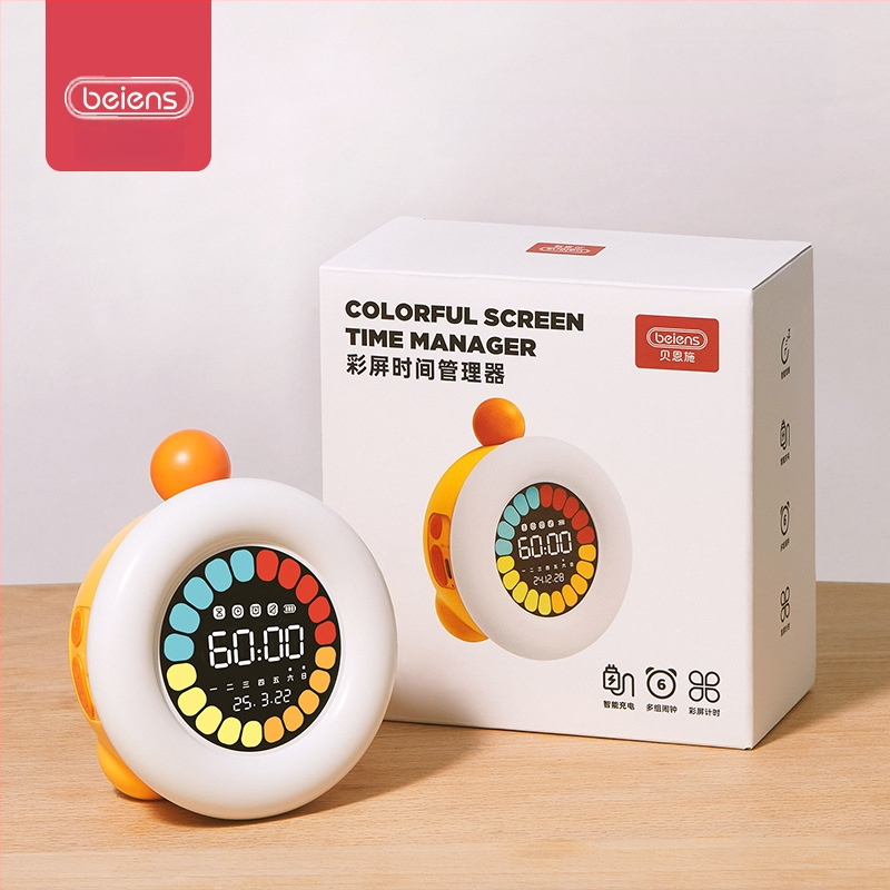 Benish Vizualus laikmatis vaikams, mokymosi laikui valdyti, 4–6 metų, plastmasinis korpusas, lavina regą, jutimus ir klausą