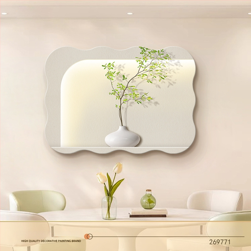 Dekoratyvinis paveikslas skaitiklio dėžutėje — magnetinis tvirtinimas, be gręžimo, be rėmo, gėlių motyvas, odinės dažų pagrindas