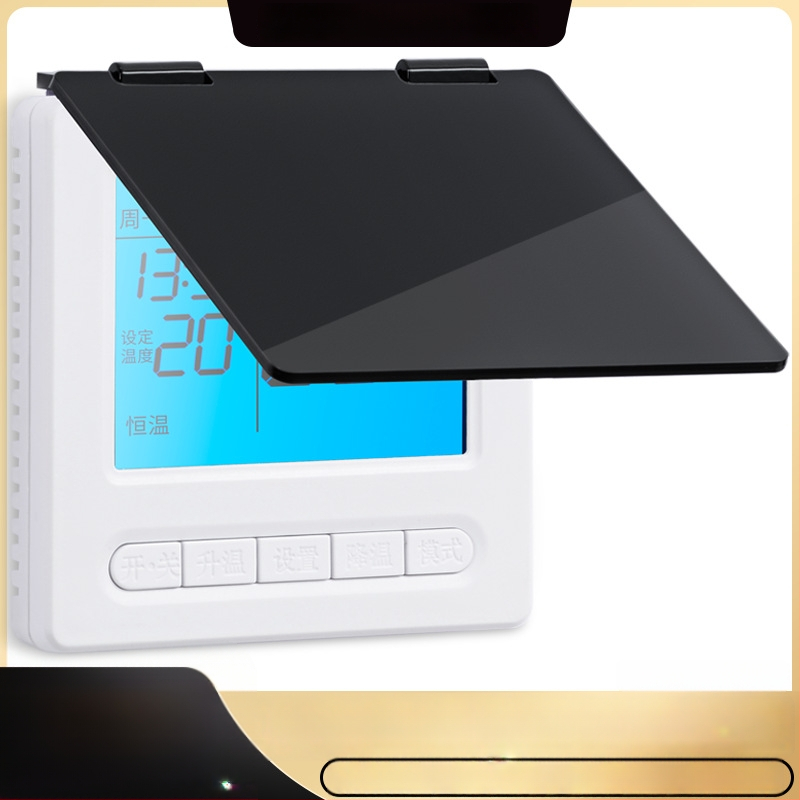 Centrinio oro kondicionieriaus šešėlinio panelio apsauginis gaubtas, skirtas jungiklio dėžei ir termostatui — apsauga nuo netyčinio prisilietimo, atsparus purslams vonioje