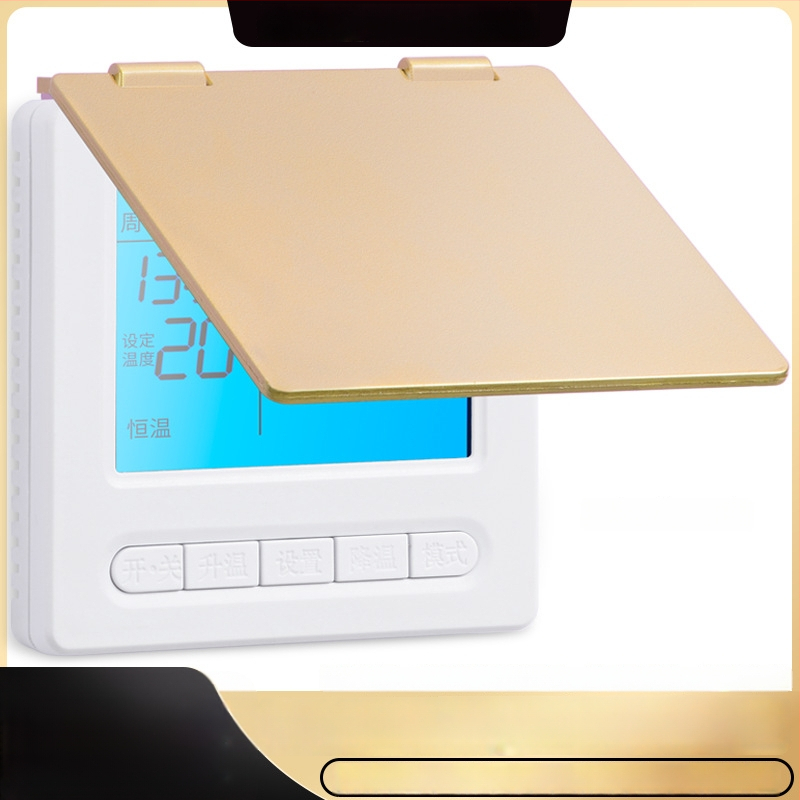 Centrinio oro kondicionieriaus šešėlinio panelio apsauginis gaubtas, skirtas jungiklio dėžei ir termostatui — apsauga nuo netyčinio prisilietimo, atsparus purslams vonioje