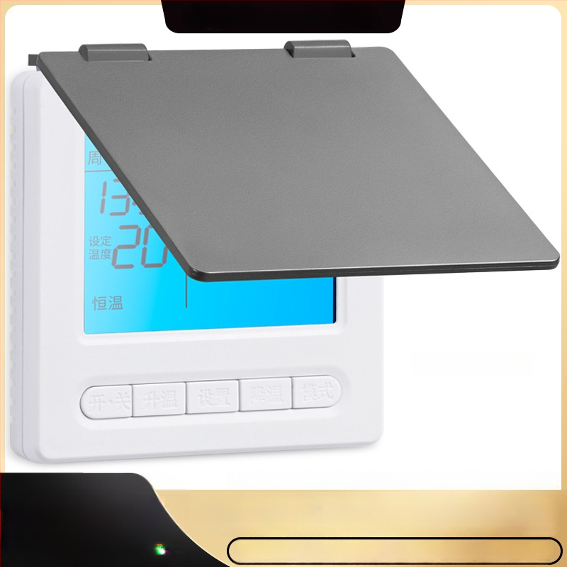 Centrinio oro kondicionieriaus šešėlinio panelio apsauginis gaubtas, skirtas jungiklio dėžei ir termostatui — apsauga nuo netyčinio prisilietimo, atsparus purslams vonioje